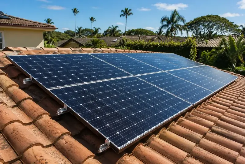 Installation de panneaux solaires à Oupia